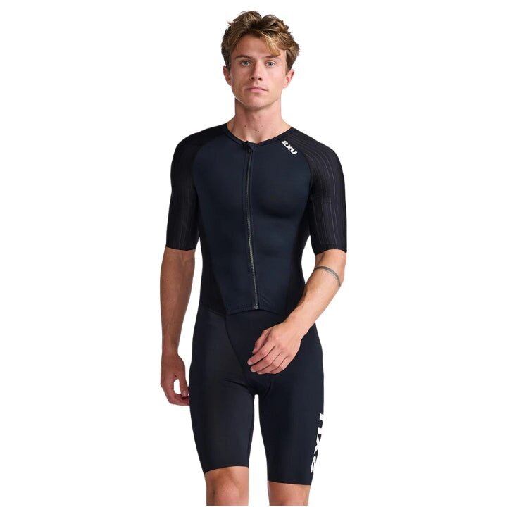 2XU Tri Rear Zip Top/Short Men's[メンズ] MX5482a MX4685b BLK/GLD