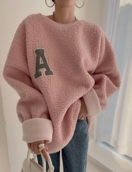 秋冬新作 レディース トップス トレーナー スウェット ボア 起毛 ブラウス 暖かい