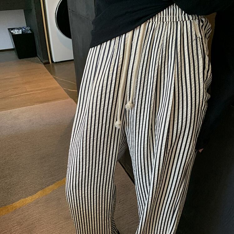 ストライプイージーパンツ [am01708] | amgot 