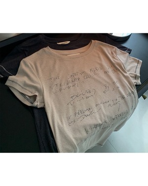 グラフィックプリント半袖Tシャツ 2color A1080