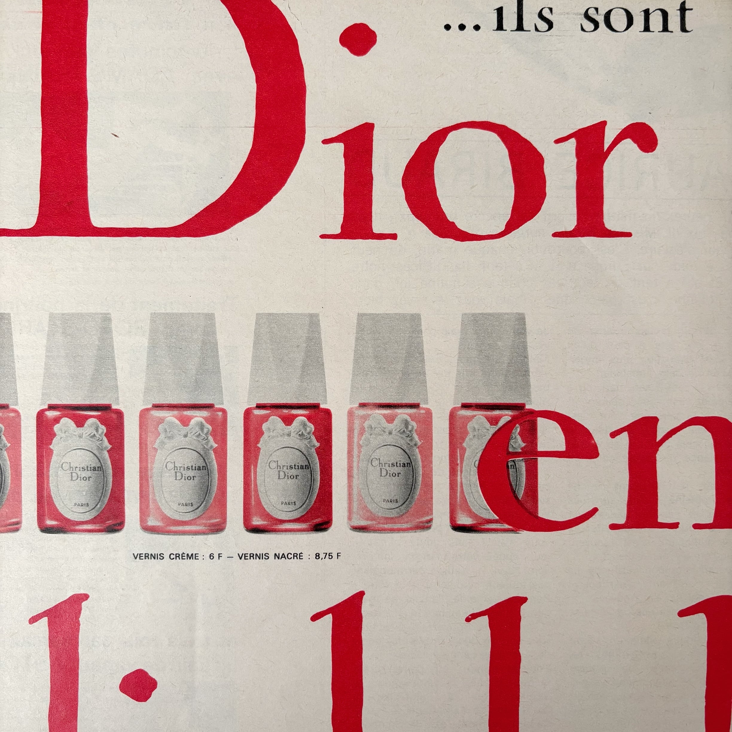 1960s 広告＞Dior ディオール ポスター ヴィンテージ アート