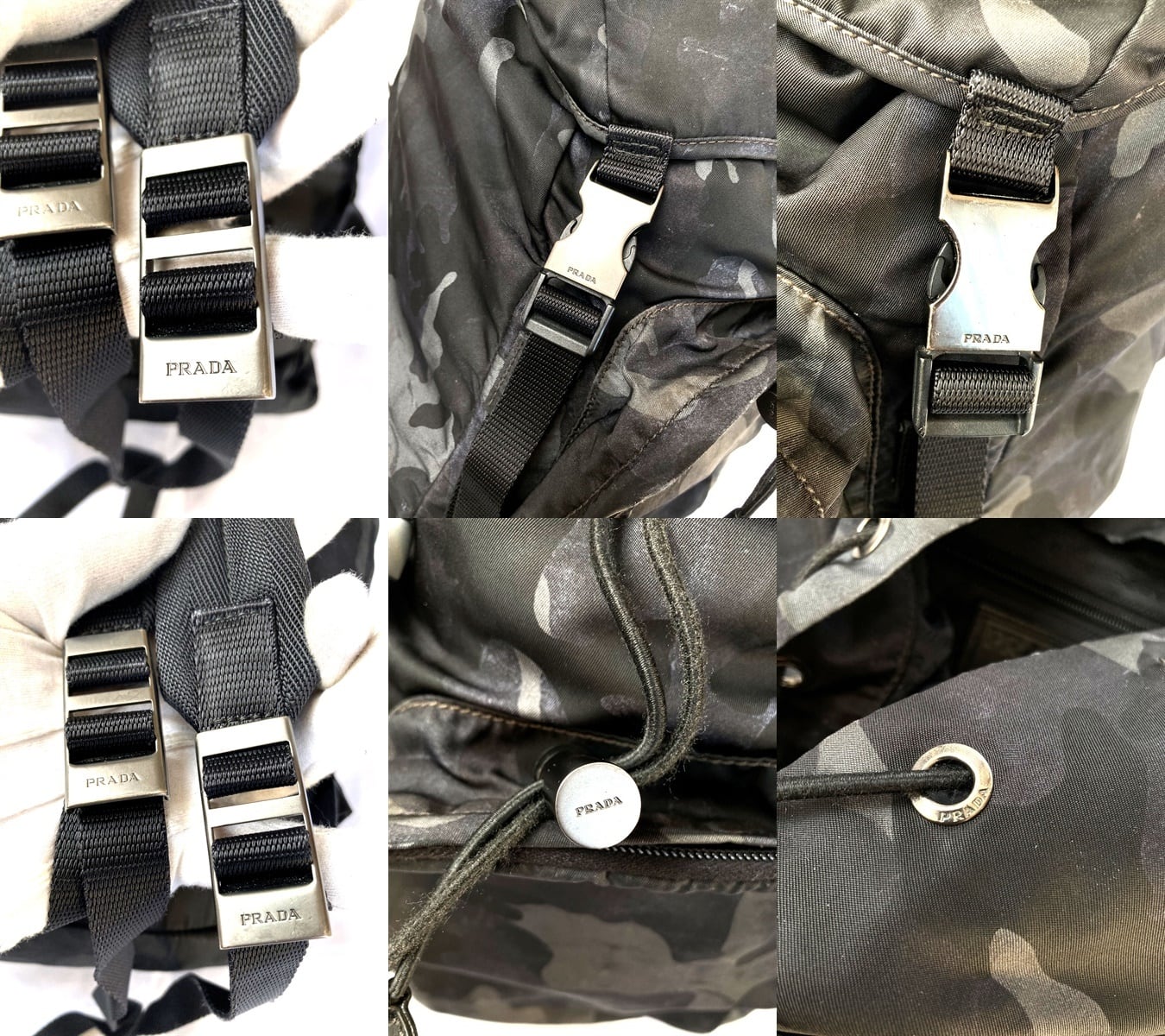 PRADA プラダ 名作 V135 カモフラ メンズ バックパック リュック 迷彩