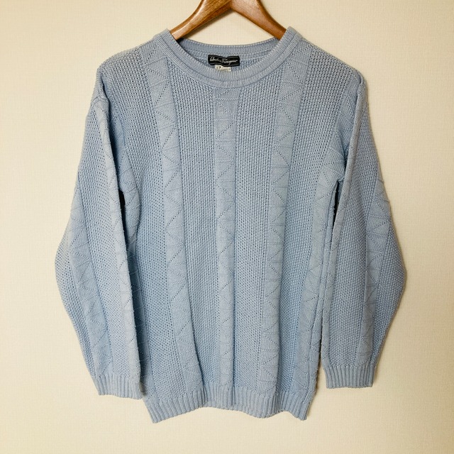 【Used】Salvatore Ferragamo ケーブル編み ニットセーター