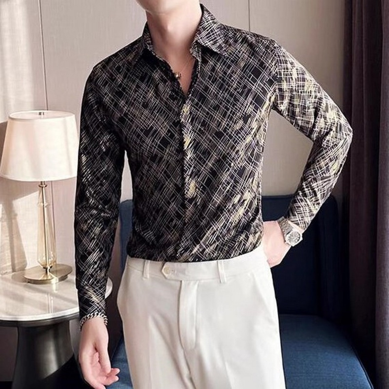 retro business shirt tops 00188