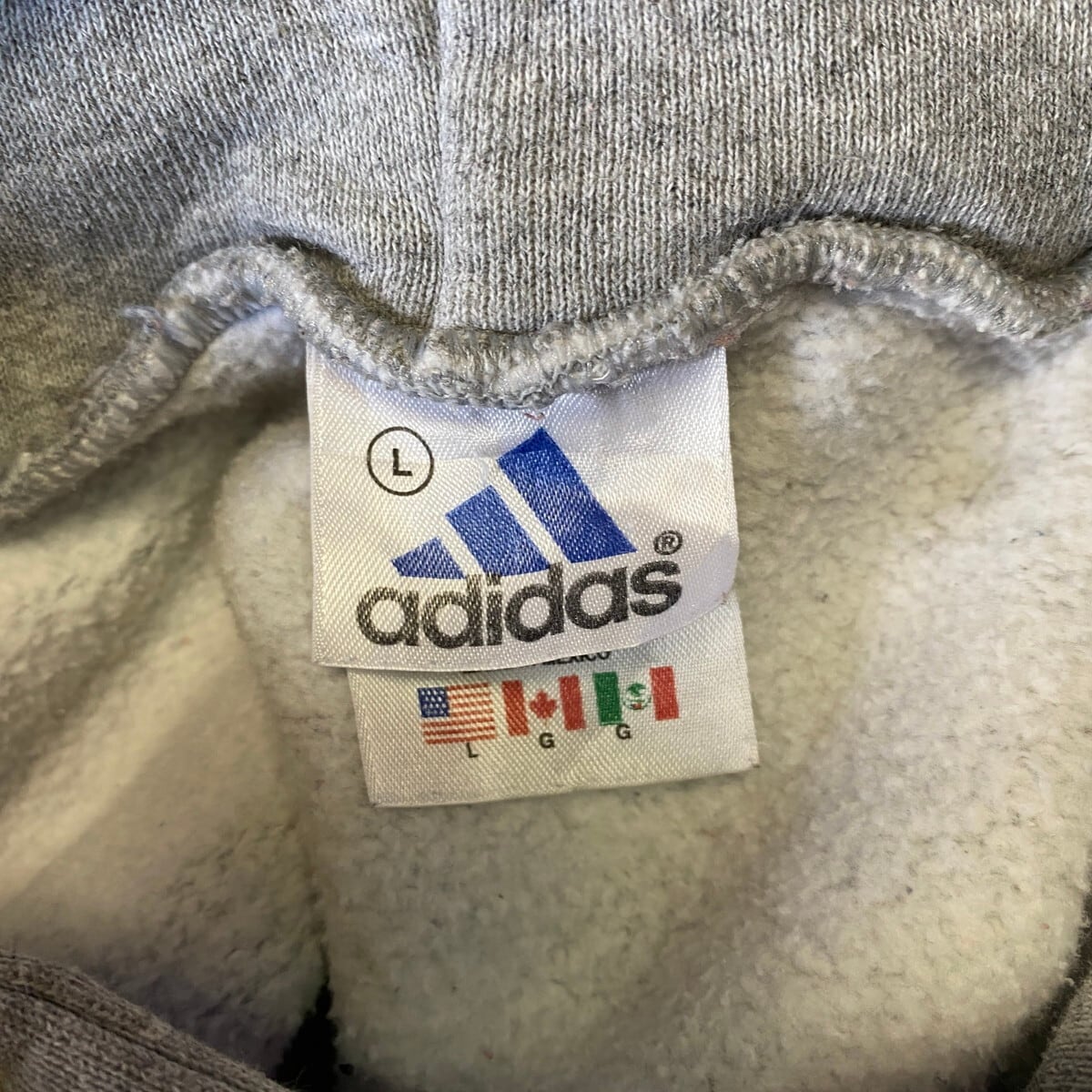 90年代 adidas アディダス ワンポイントロゴ刺? スウェットパーカー ...