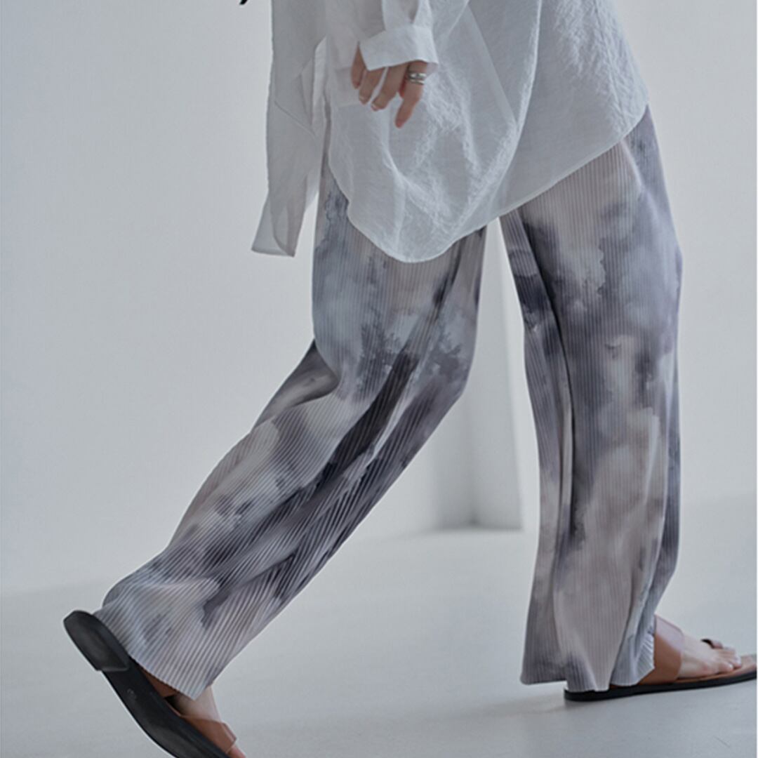 タイダイリラックプリーツスパンツ K0129