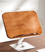 木製 ブックスタンド 書見台 読書台 アーム式 高さ調整 角度調整 タブレットスタンド 天然木 オーク材 デスク 勉強 卓上 書き台 読書スタンド 多機能 無垢材