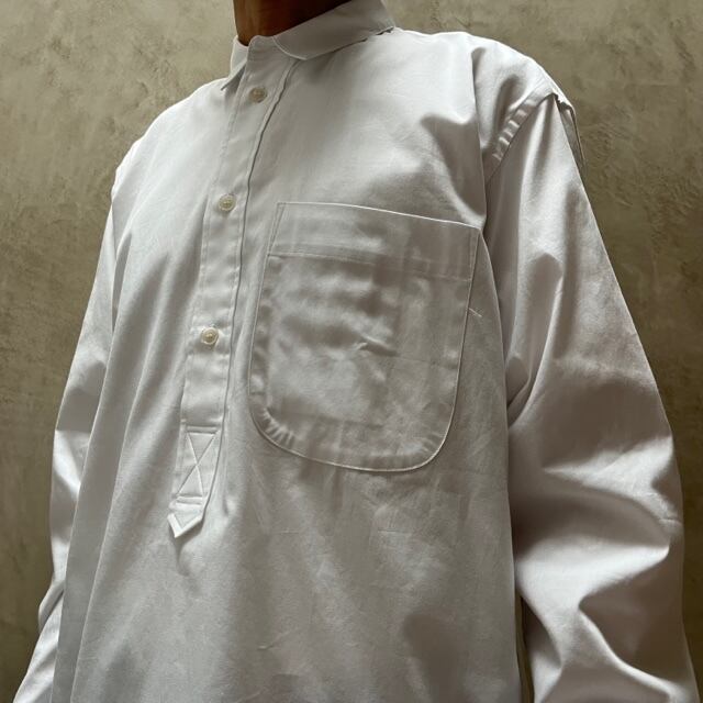 ASEEDONCLOUD/アシードンクラウド HW pull-on シャツ ＃221609 white