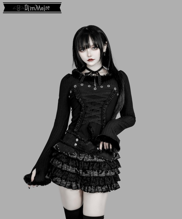 誓約チョーカーニットソー【Black】