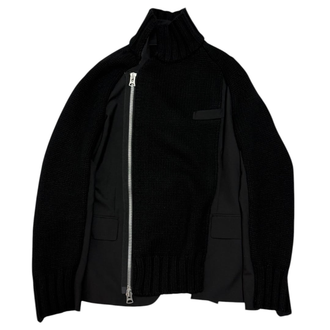 トップス Sacai 19AW Sponge Layerd Riders Hooded sacai 19AW Sponge Layerd W-Riders Hooded Jacket | A WORD.ONLINE SHOP