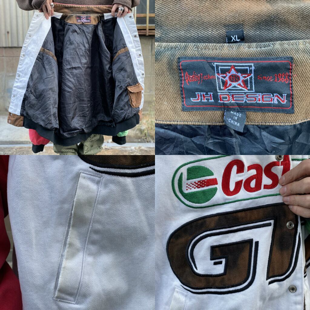 JH DESIGN ジェフハミルトン Castrol GTX 企業ロゴ 刺繍 レーシング