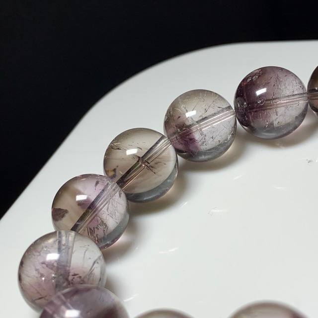 スモーキーアメジストエレスチャルブレスレット