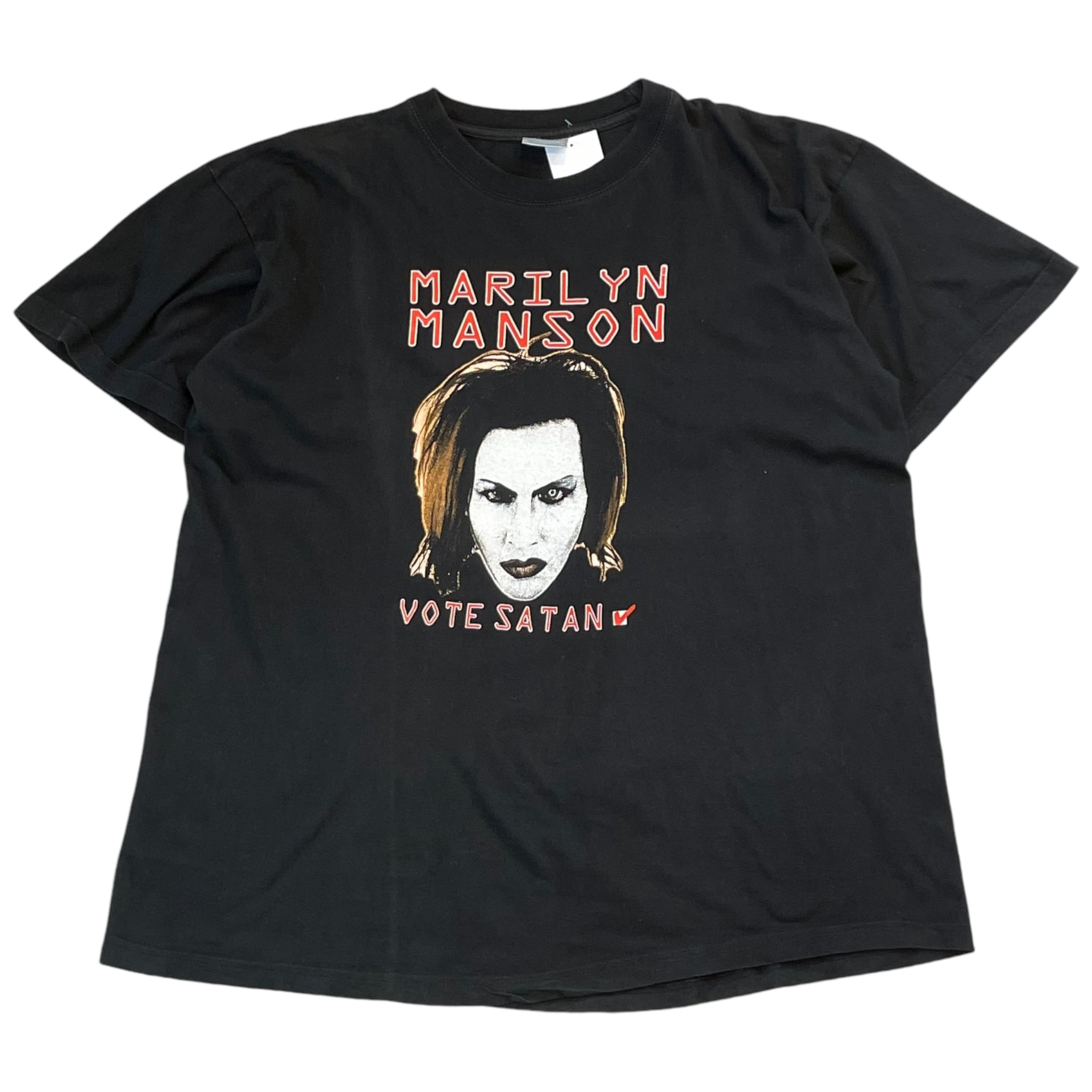 90s MARILYN MANSON "VOTE SATAN" Euro bootleg T-shirt