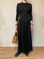 BORDERS at BALCONY ボーダーズアットバルコニー　ウイークエンドマキシドレス ブラックWEEKEND MAXI DRESS BLACK  | FLICKA ASHIYA powered by BASE