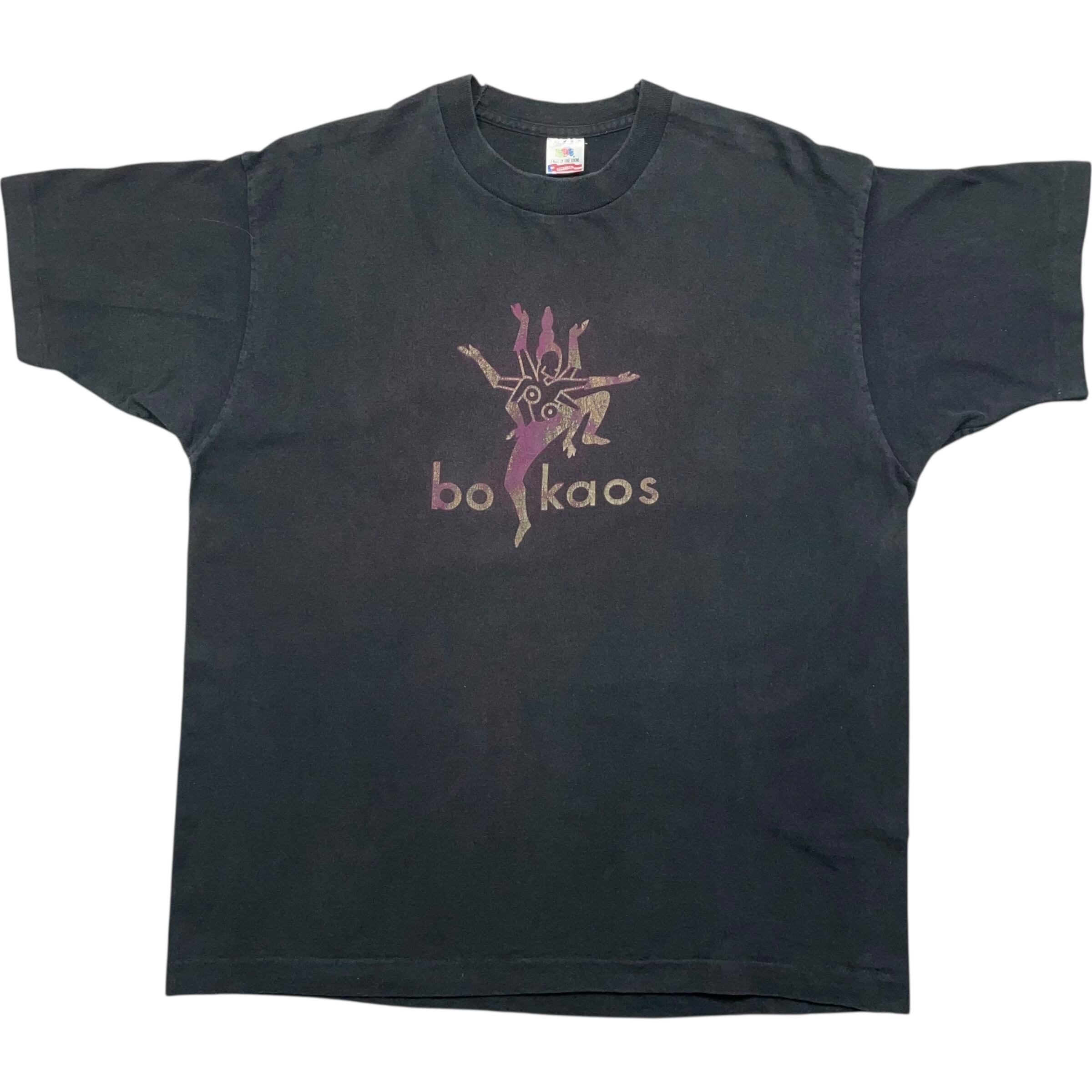 《XL》 FRUIT OF THE ROOM フルーツオブザルーム Tシャツ 両面プリント ブラック USA製 90年代 vintage no.7291