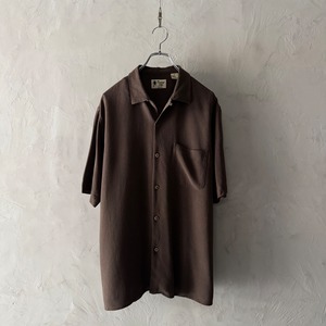 -Vintage Silk- open colour silk shirt
