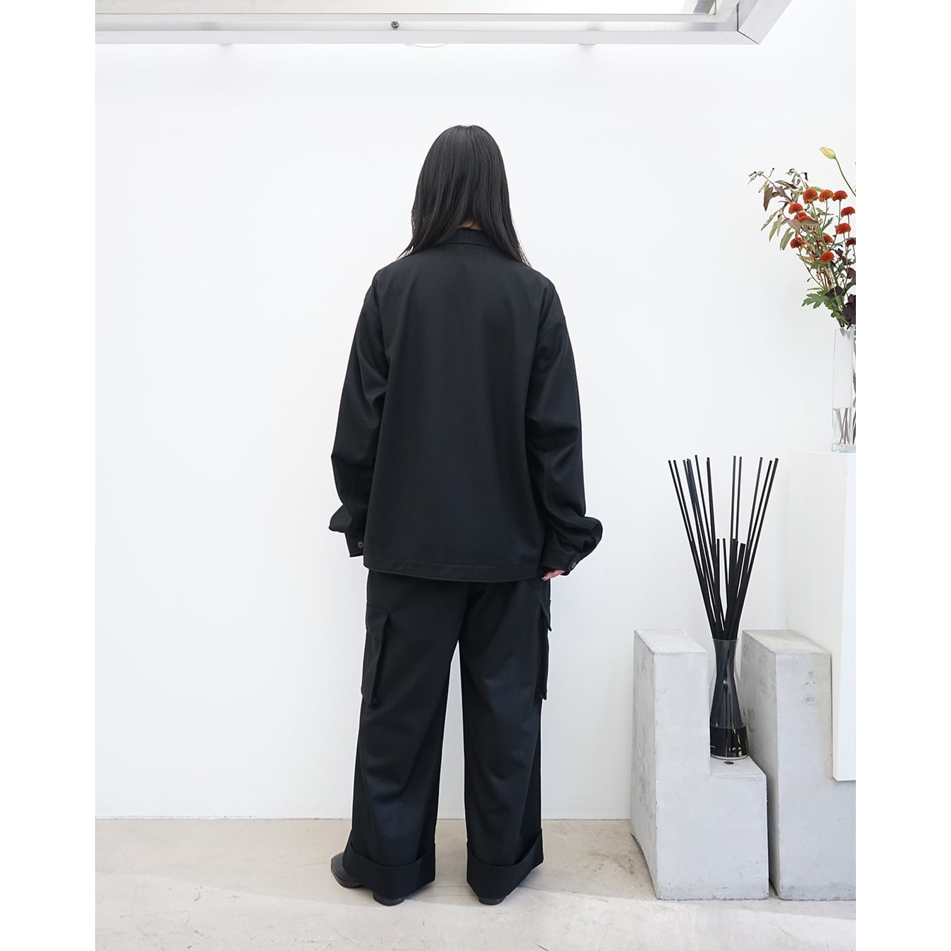 kujaku] (クジャク) J-974 Luxury Blend Oversized Zip Jacket ver.YN