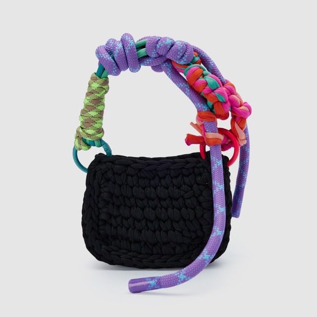 Braided micro bag charm A00098