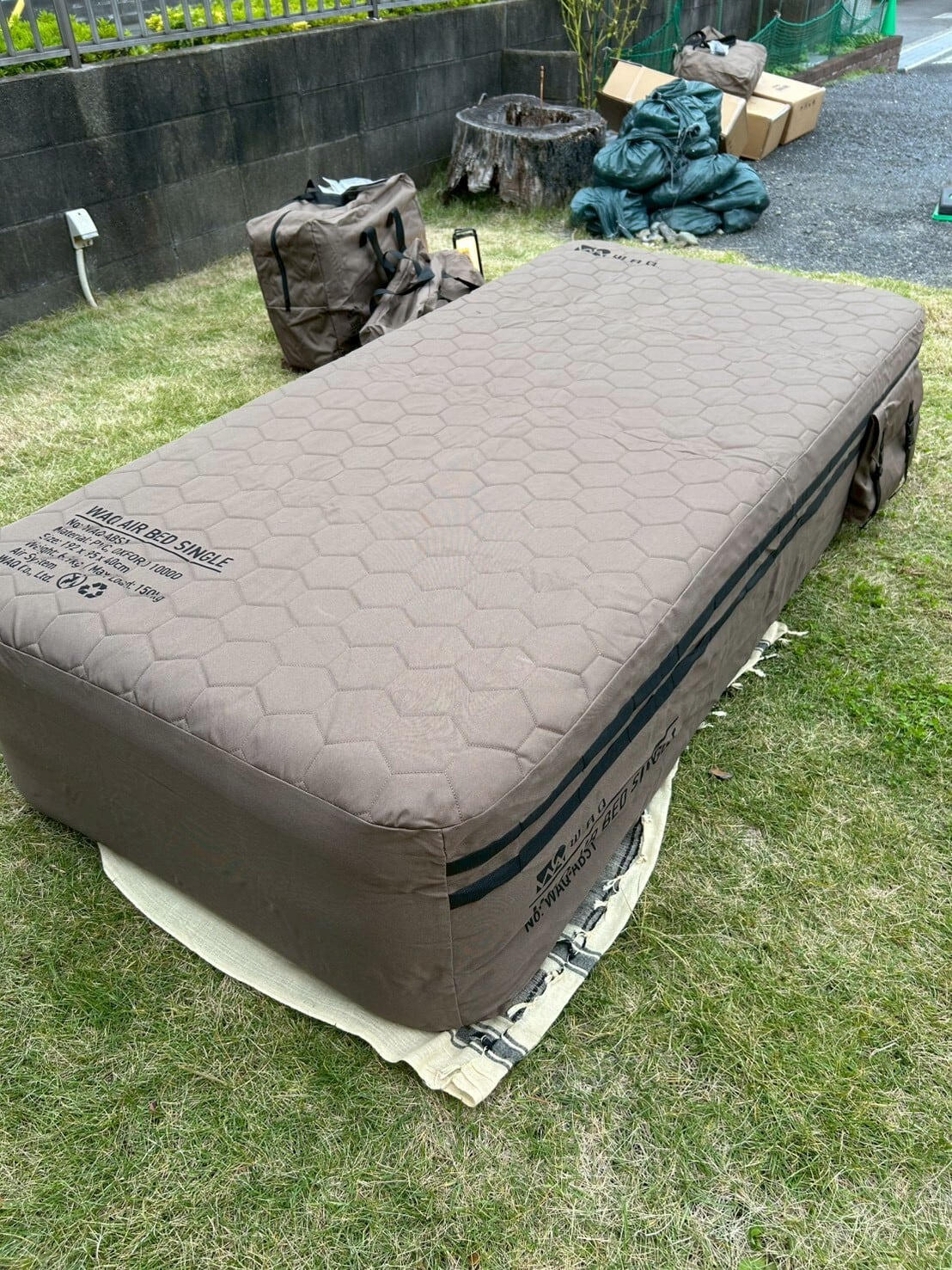 WAQワック】 AIR BED〈 SINGLE 〉エアベッドシングル | CAMP MARKET