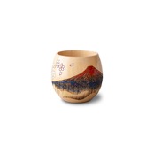 【エッグカップ】赤富士に桜 Egg-shaped cup