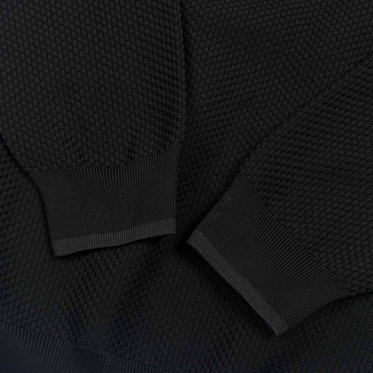 Callaway キャロウェイ ワッフル風生地 長袖 ドライ Tシャツ トレーナー LL /ブラック メンズ ゴルフ