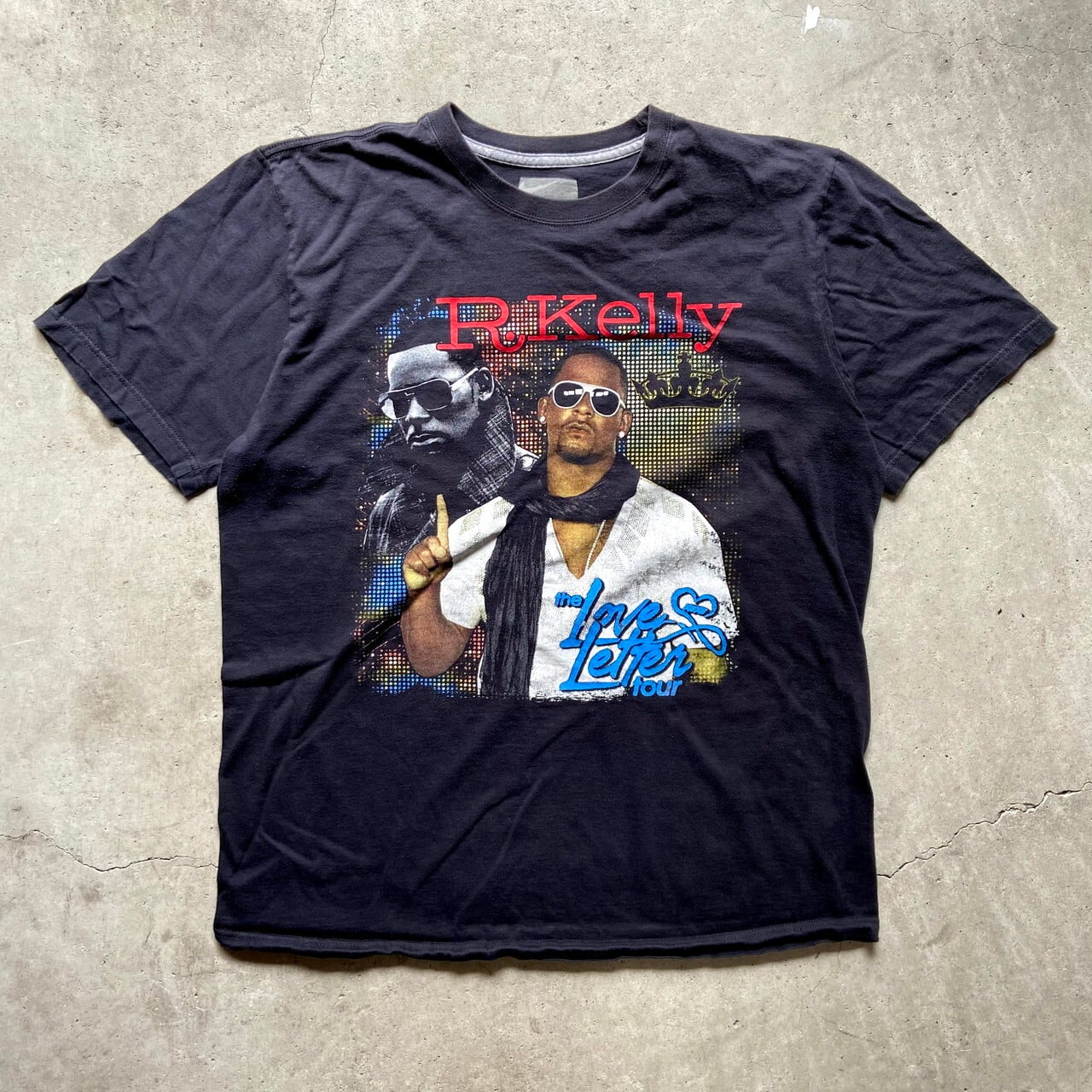R.KELLY アール ケリー The Love Letter Tour 2011 アーティストTシャツ メンズXL 古着 ブラック 黒色
