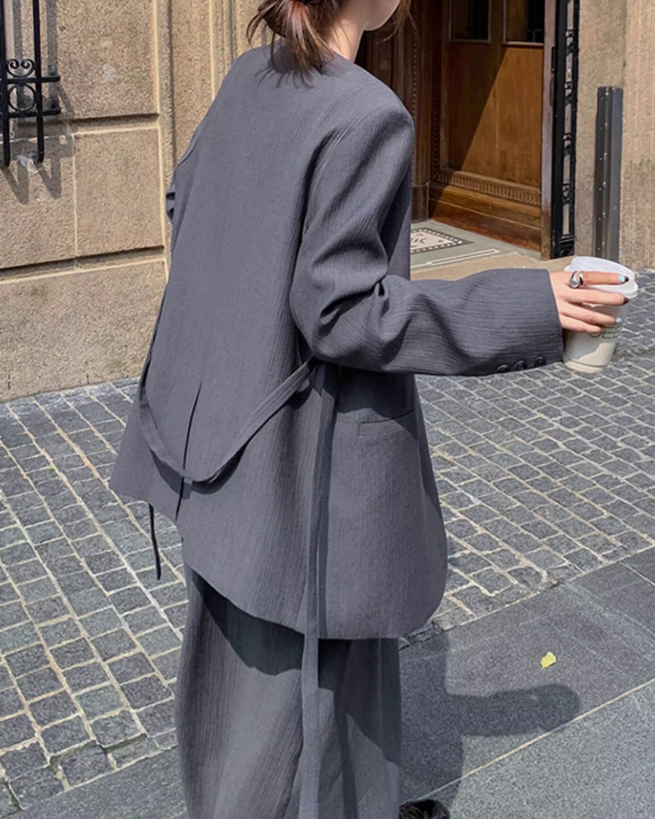 サスペンダースカートセットアップスーツ A0548 - 12