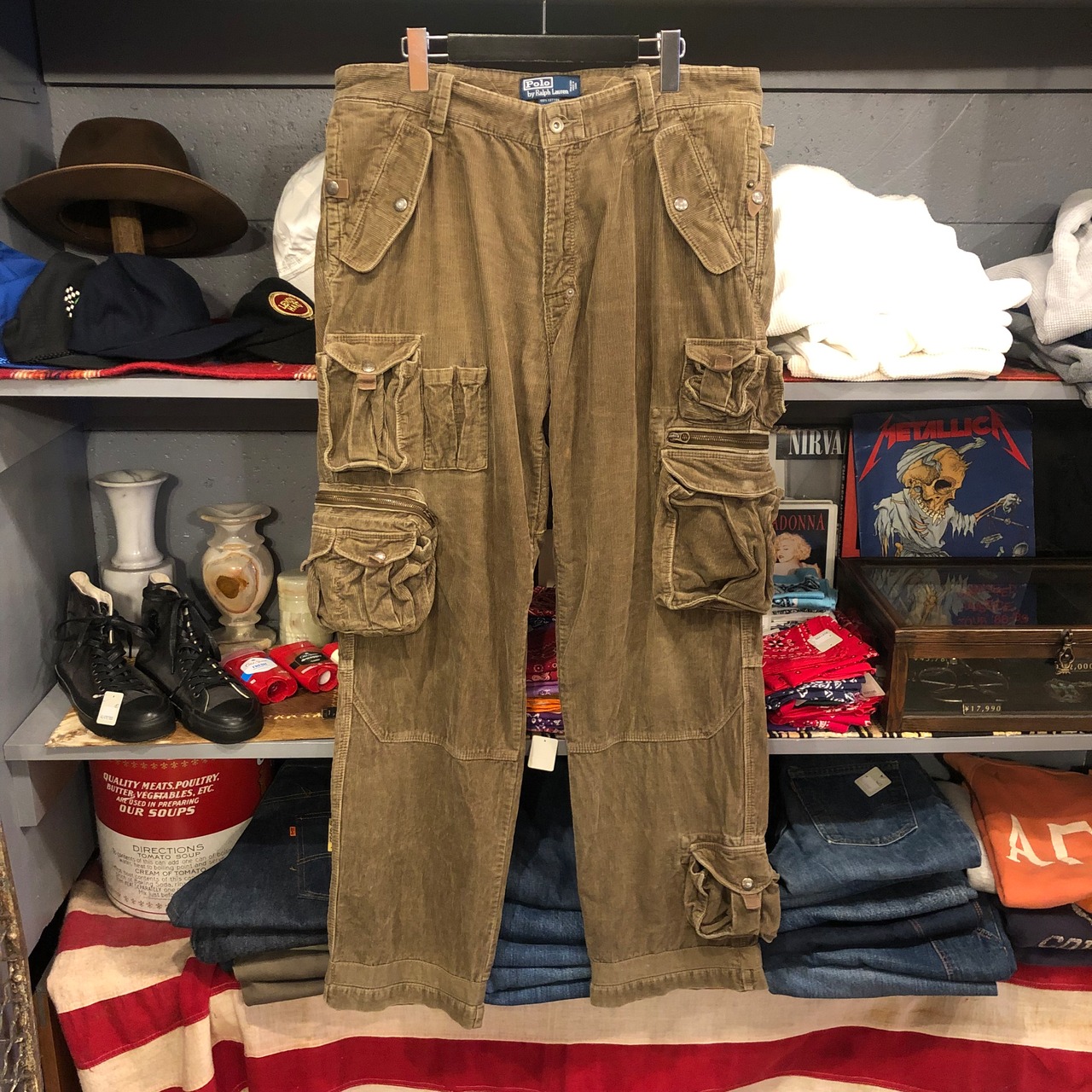 90s Polo by Ralph Lauren Corduroy Utility Cargo Pants | VOSTOK