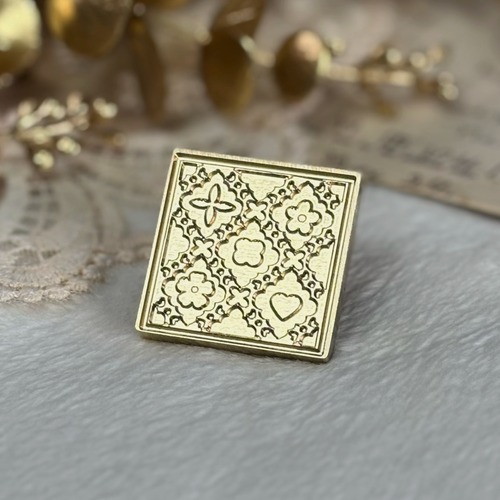 【縦30㎜×横30㎜】ダマスク【スタンプヘッド】#SWH-108