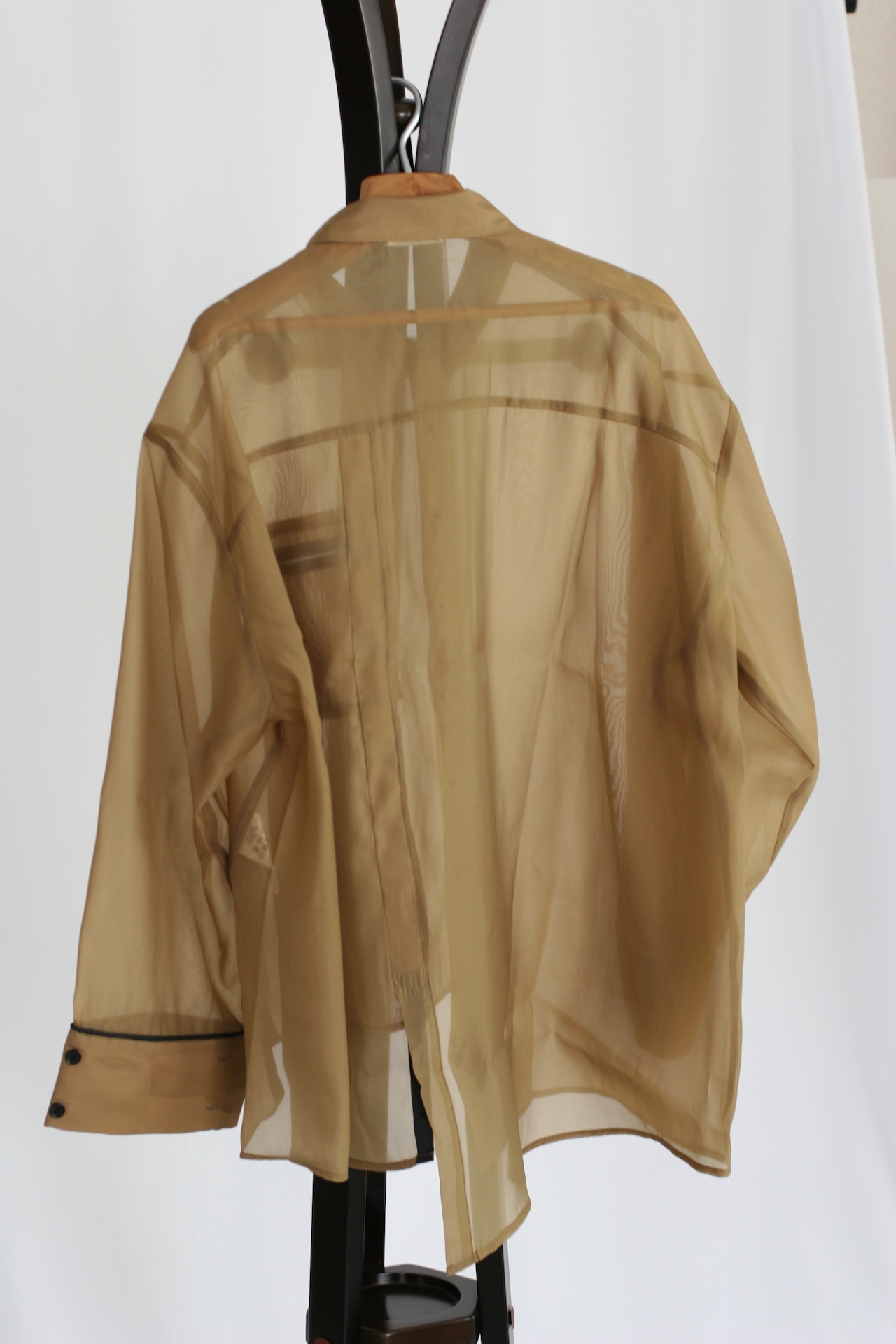 【Parc.1】Sheer Asymmetry Shirt(108-066315)