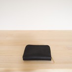オイルドレザーのコンパクト財布（ブラック）