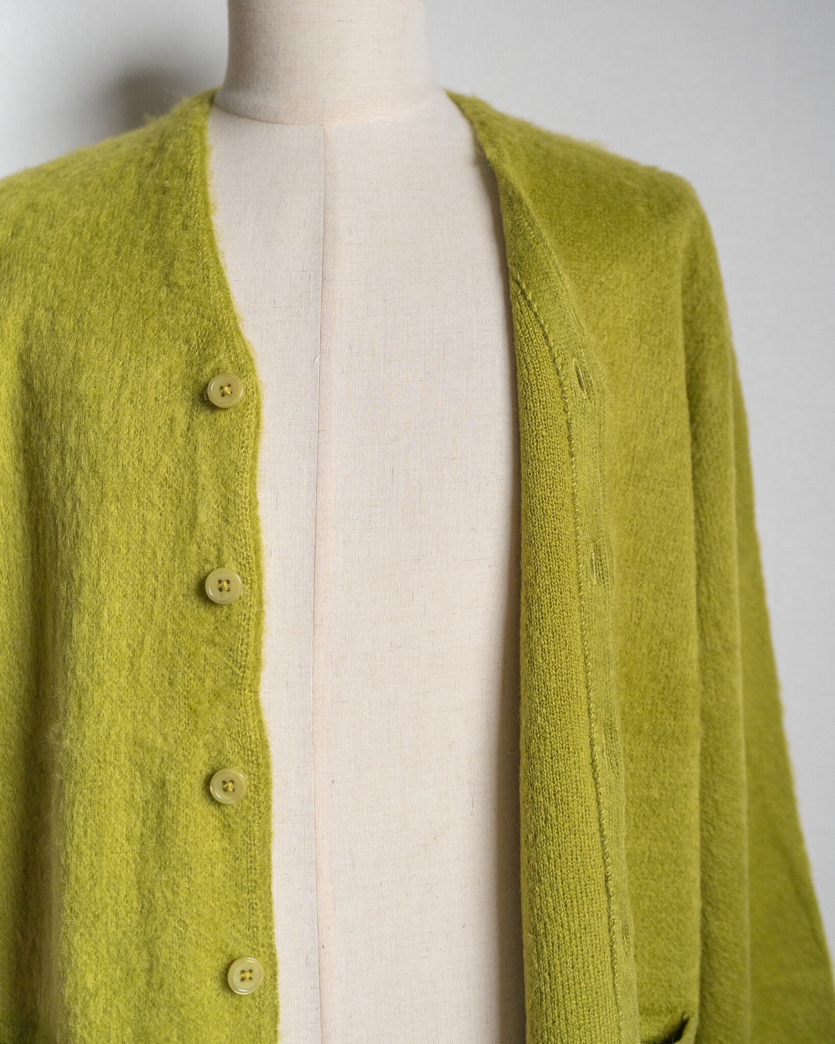 TOWN CRAFT】Solid Shaggy Cardigan 