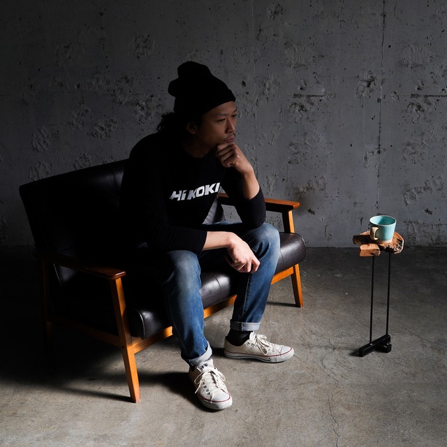 小さなソファーサイドコーヒーテーブル  欅②