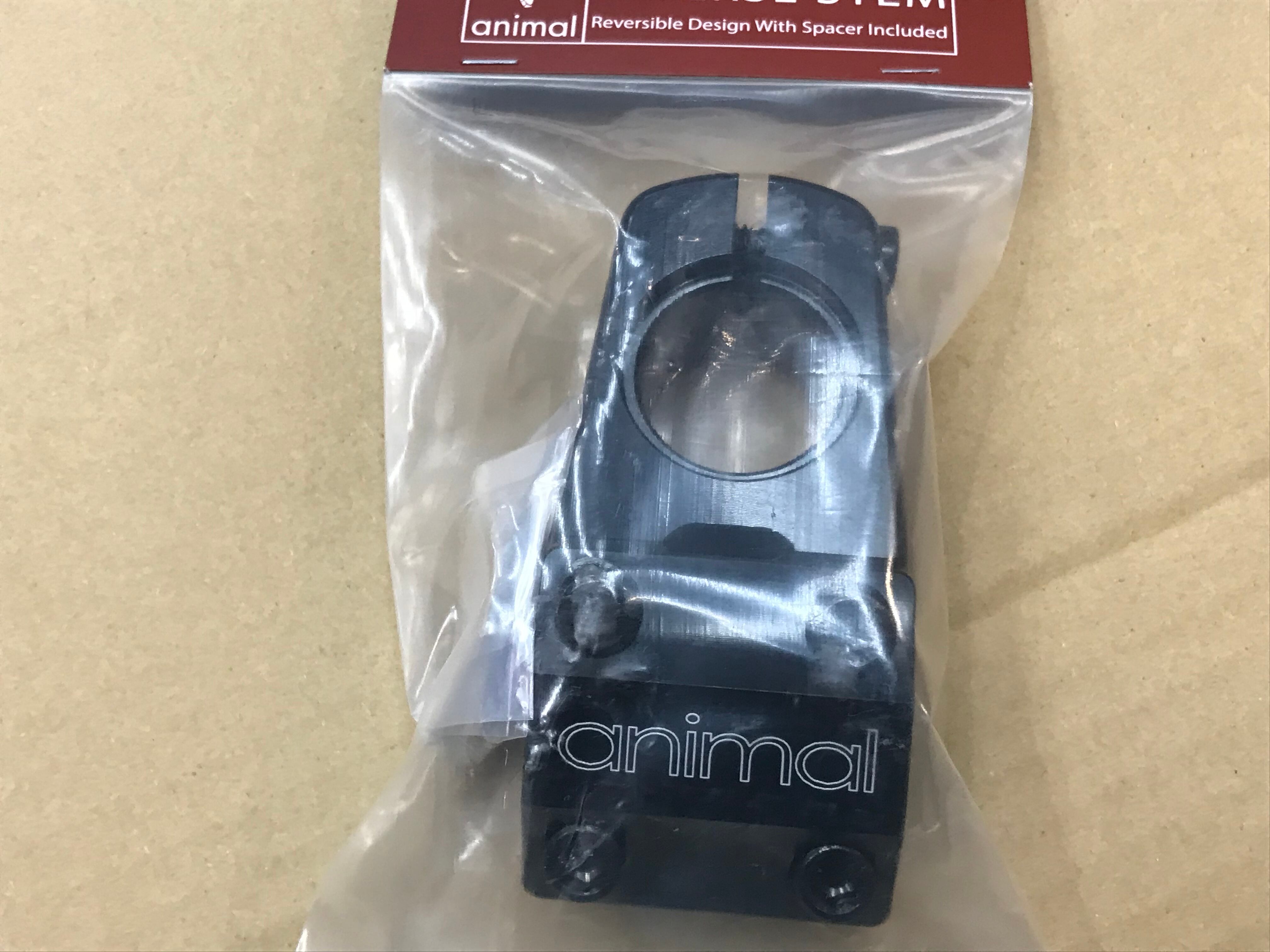 ANIMAL INVERSE STEM BLACK | bmxshop