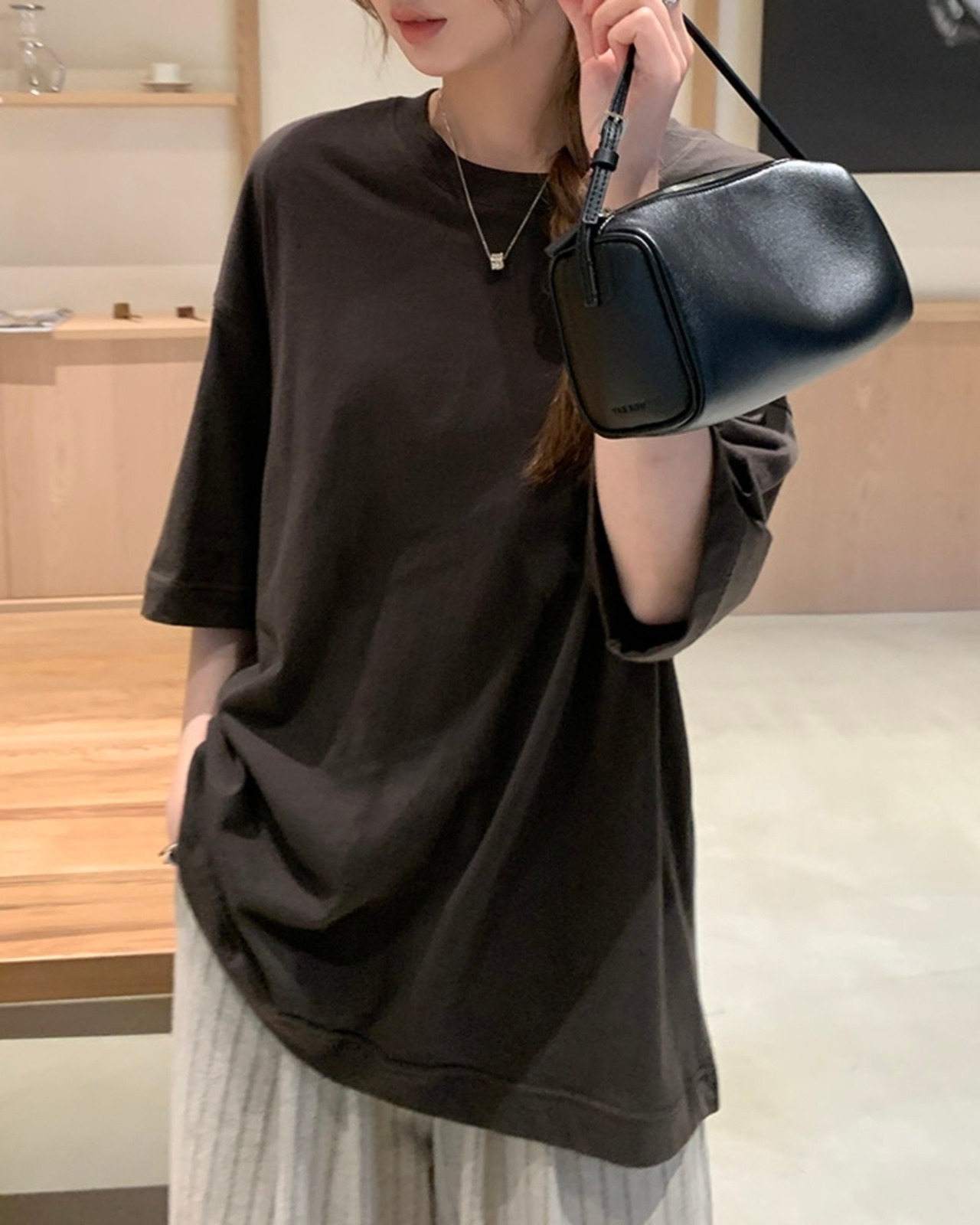 ドロップショルダーオーバーサイズTシャツ 2color A1081 - 11