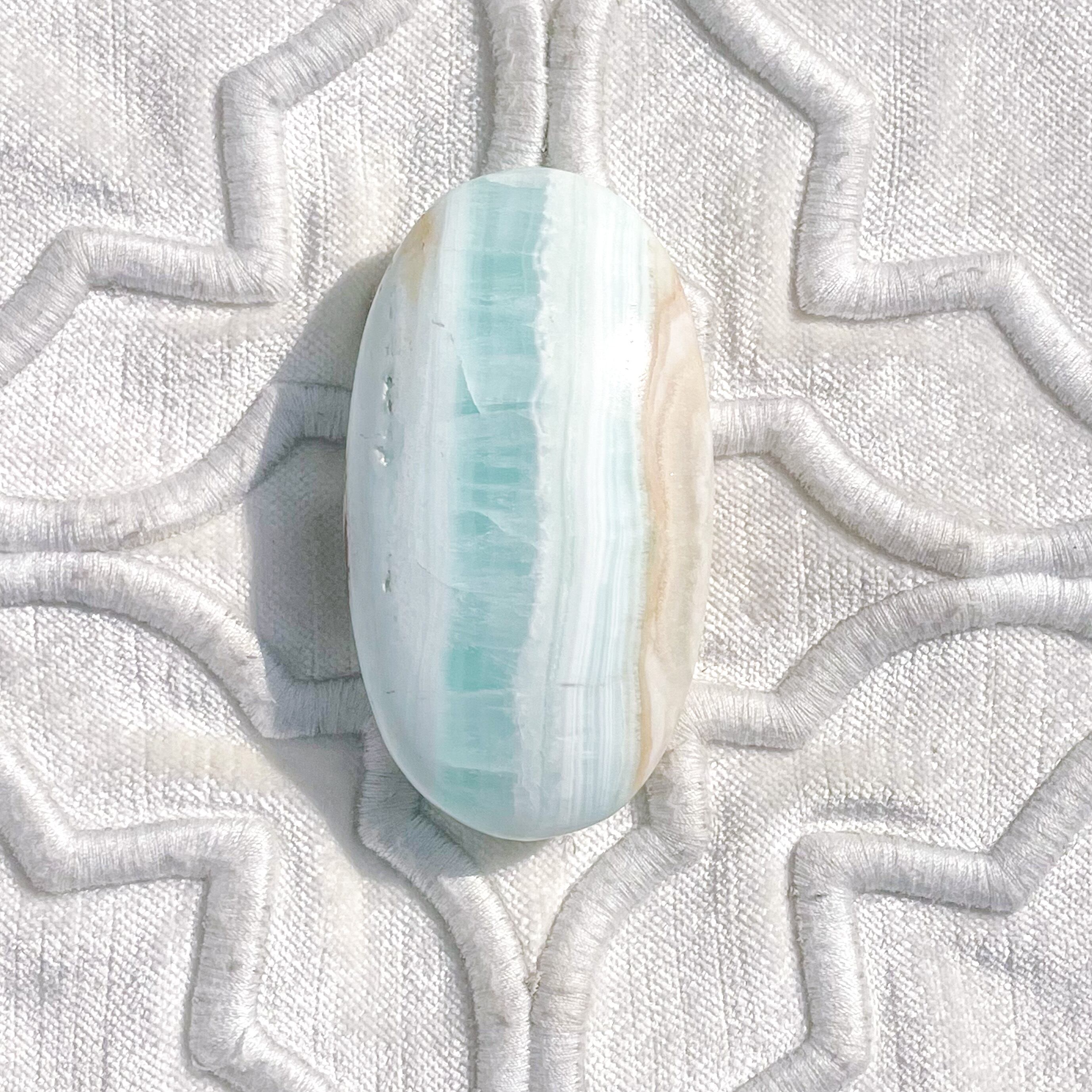 Caribbean Blue Calcite Palm 14 ✧ カリビアンブルーカルサイト