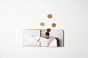 コインケースが取り外せる財布　BI-FOLD WALLET & [FLIP] / BRICK RED