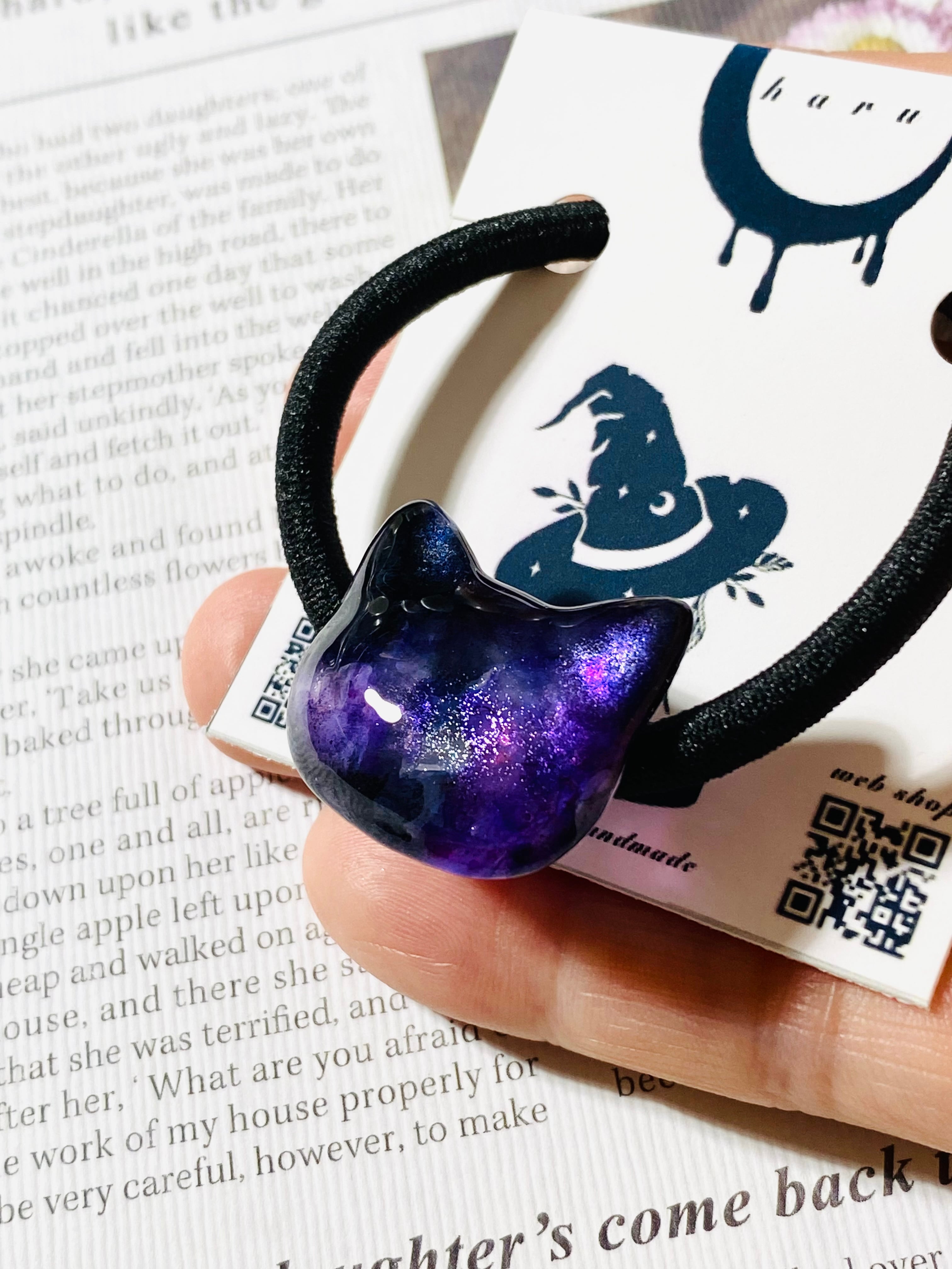 ヘアゴム レジン 猫