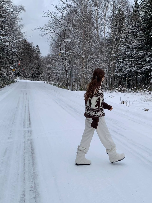 (予約) ounce / Handmade maple cowichan cardigan 1color