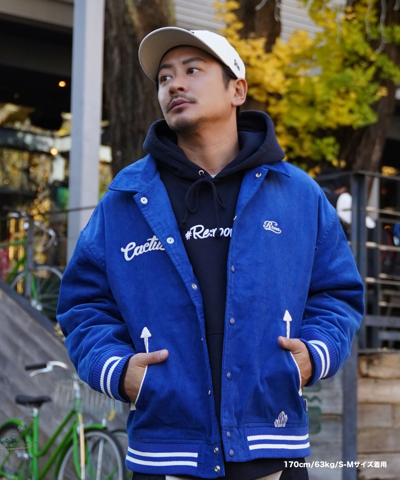 【#Re:room】CACTUS EMBROIDERY CORDUROY JACKET［REJ117］