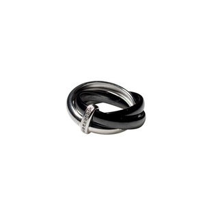 EMPORIO ARMANI silver trinity ring