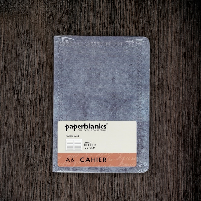 言葉の道具　Paperblanks(ペーパーブランクス)　cahiers（カイエ）ノート　アンティークレザー　罫線　80ページ