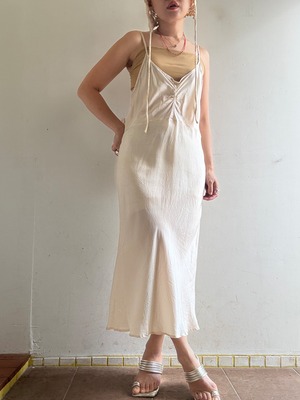 Old Silk Slip Dress By Carny Couture