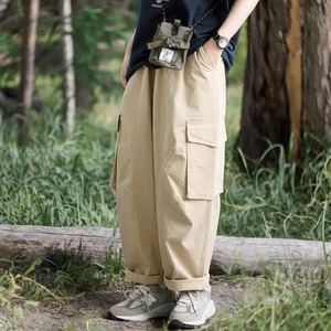 Retro multi-pocket pants -4col- A0162