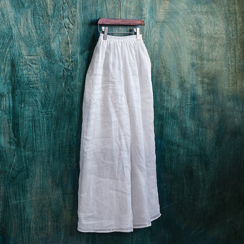 ルーズ薄手カジュアルパンツ エレガント Yiranxuaディースワード23347342211