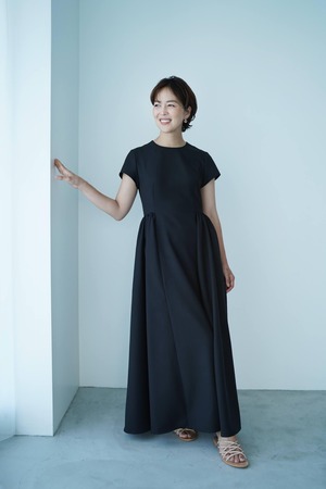 EVERYDAY DRESS mature s-sleeve ブラック long 数量限定 | THE9SHOP