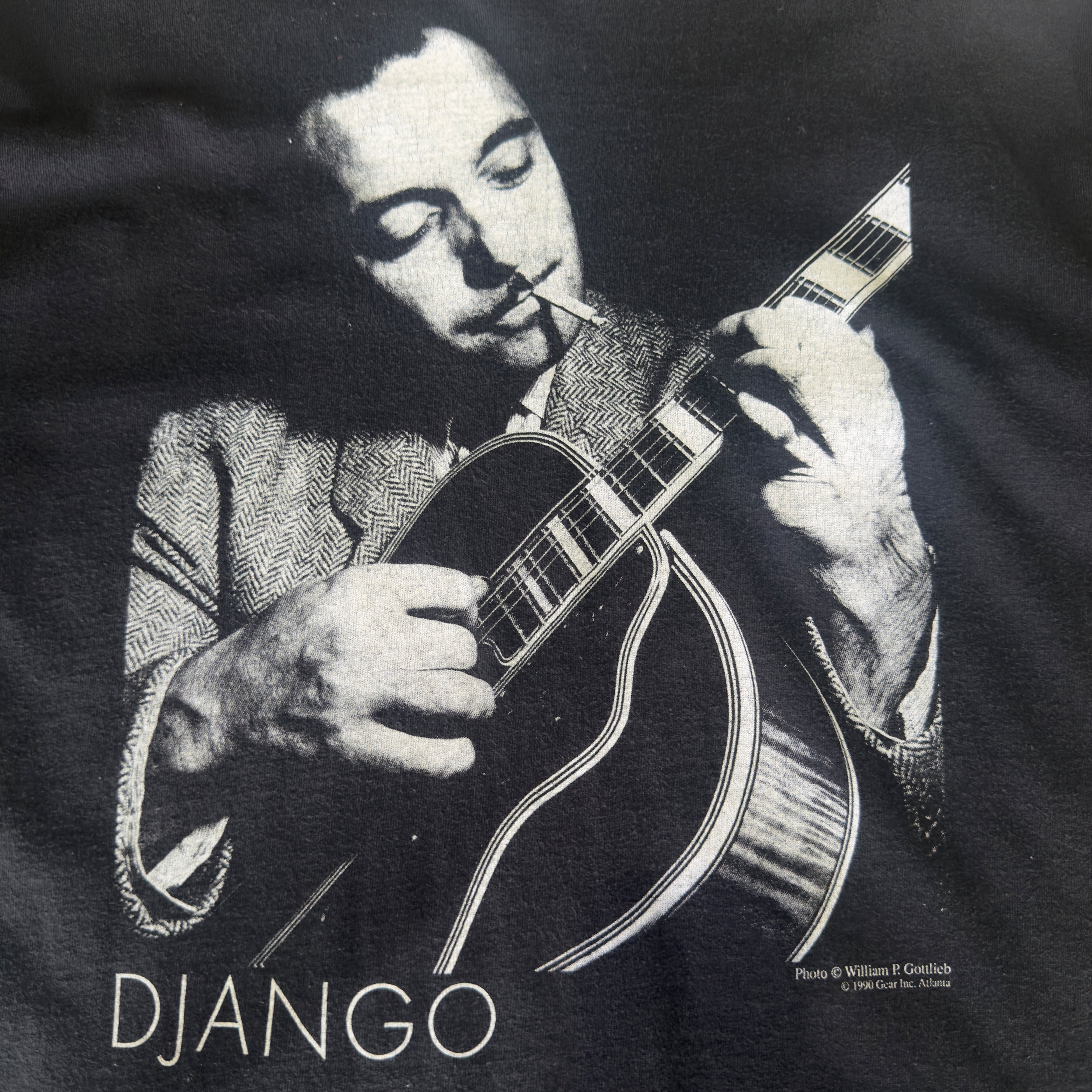90s Gear Inc Django Reinhardt Tシャツ 90s Django Reinhardt ジャズTシャツ ブラック XXL | 古着屋 savvy
