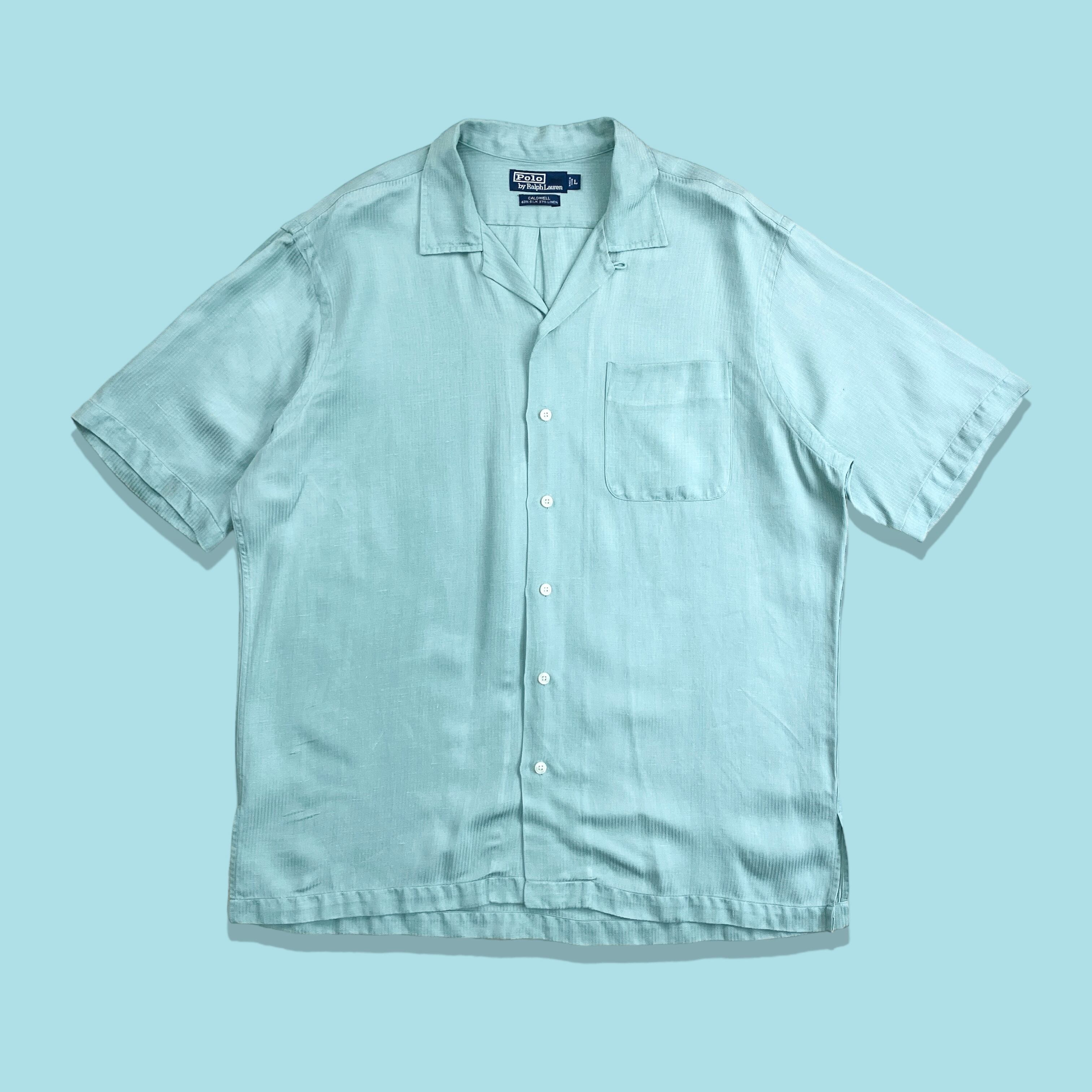 90s Polo by Ralph Lauren BONNARD S/S open collar shirt | MARKET
