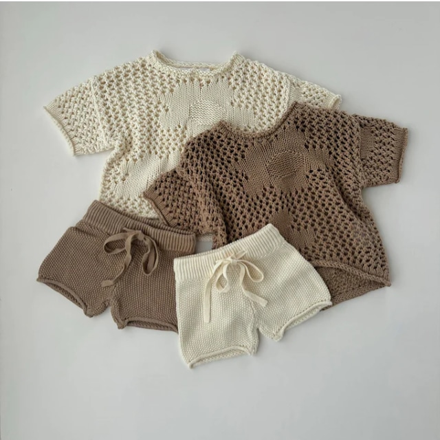 【即納】BELLE & SUNCrochet Shorts - natural