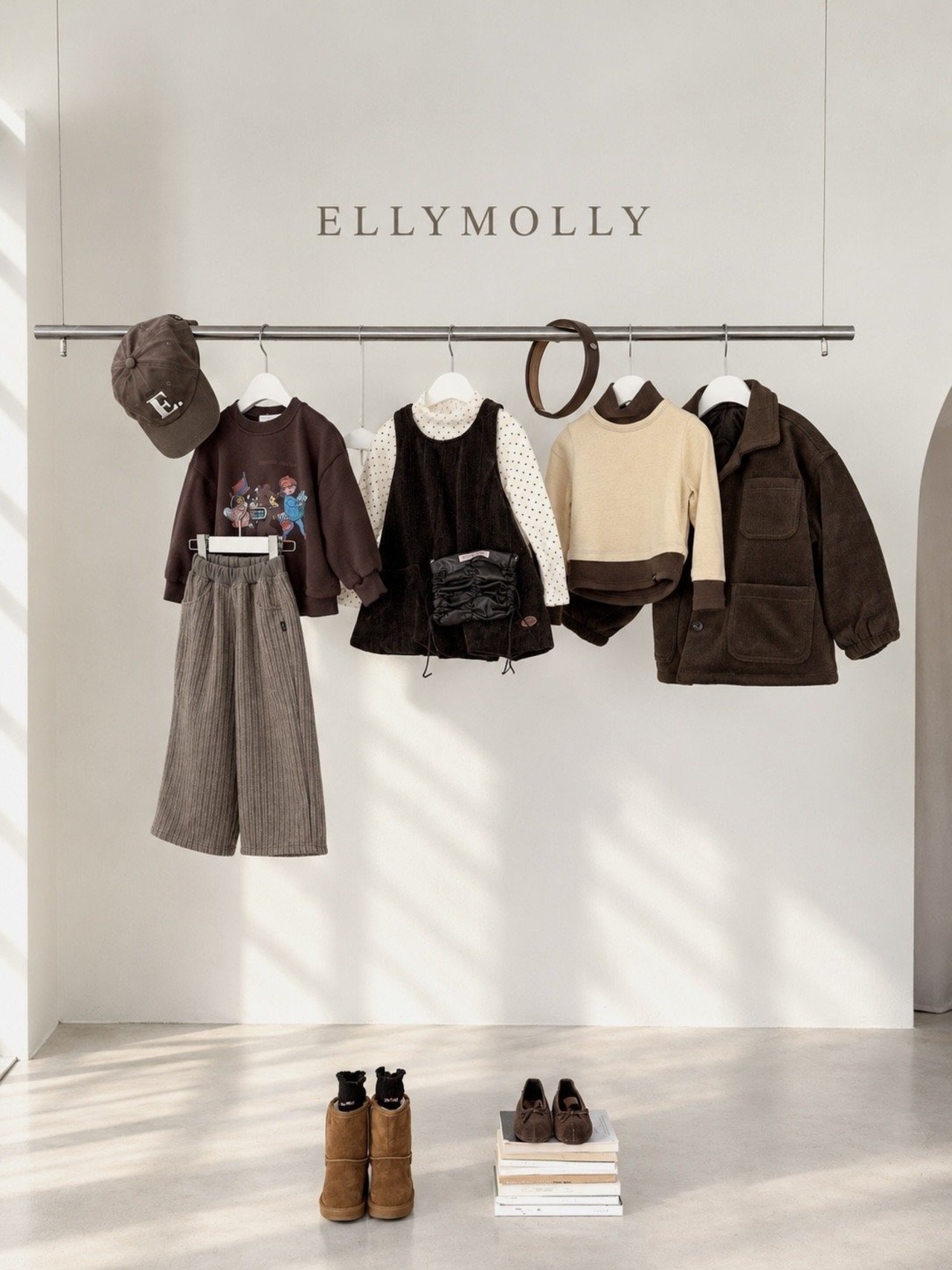 エリーモリー / ELLY MOLLY / マーケットフレンズトレーナー / 韓国子供服 / ジュニア / 26winter〖取寄〗*13~19号*